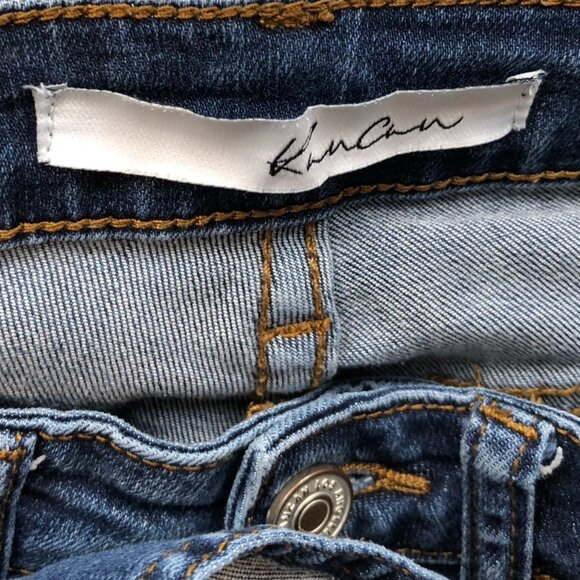 KanCan Women's Jeans Size 3/25 26x25 Measured Mid Rise Skinny Blue Denim - Picture 9 of 16